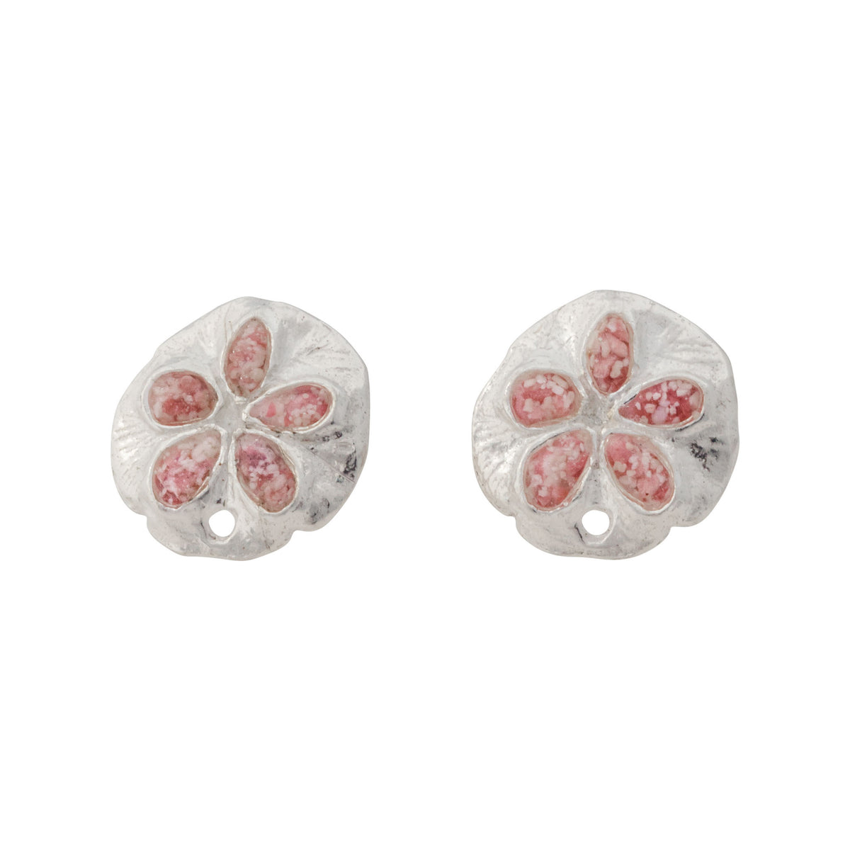 Friends ~ Sand Dollar (Small) Stud Earrings - Alexandra Mosher Studio Jewellery Bermuda Fine