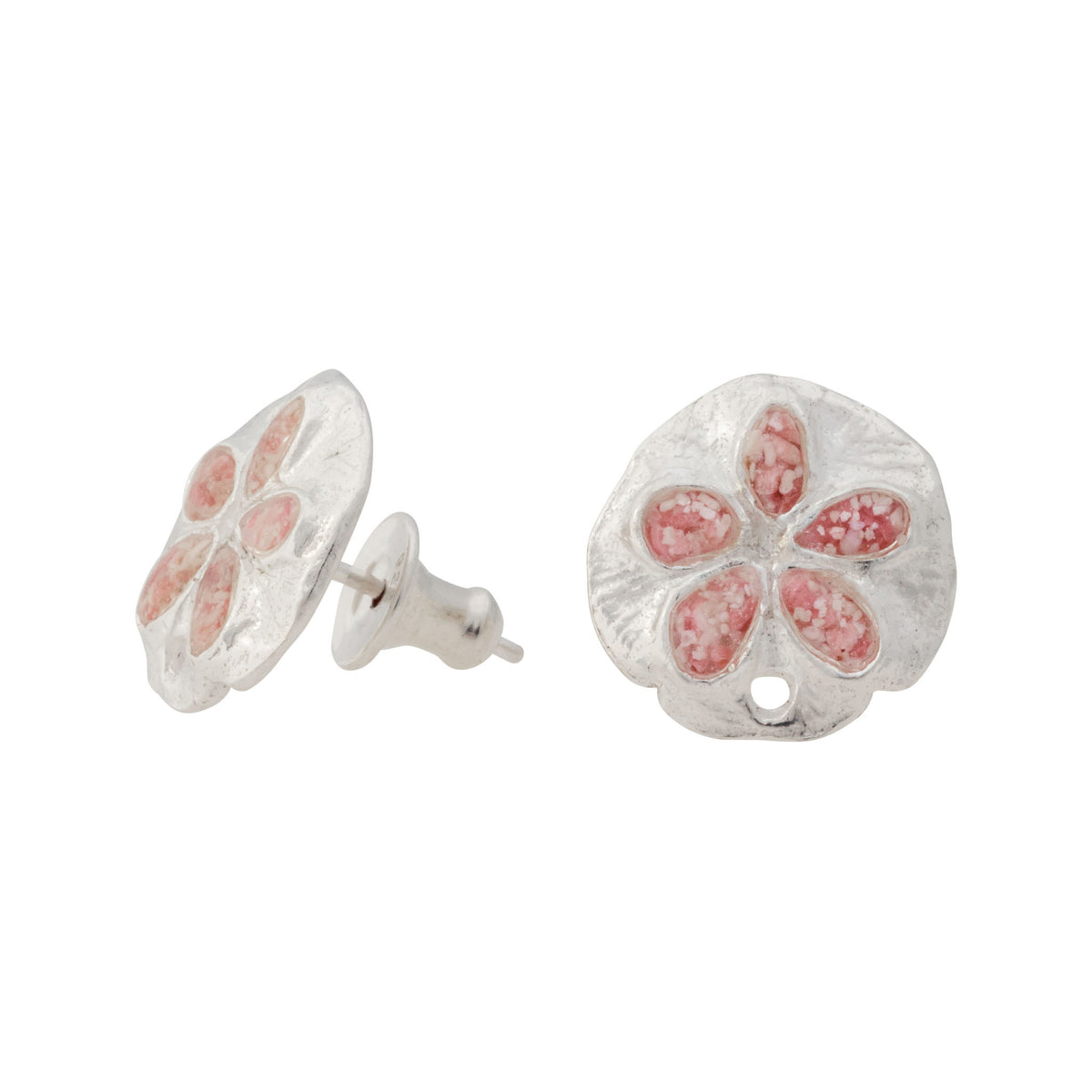 Friends ~ Sand Dollar (Small) Stud Earrings - Alexandra Mosher Studio Jewellery Bermuda Fine