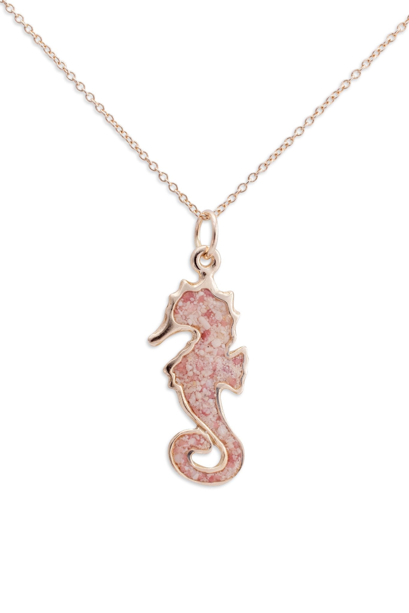 Friends ~ Seahorse (Small) Pendant in Gold - Alexandra Mosher Studio Jewellery Bermuda Fine