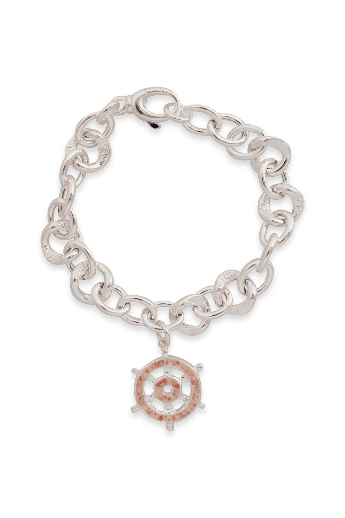 Nautical ~ Sea Venture (Ship's Wheel) Chunky Chain Bracelet - Alexandra Mosher Studio Jewellery Bermuda Fine