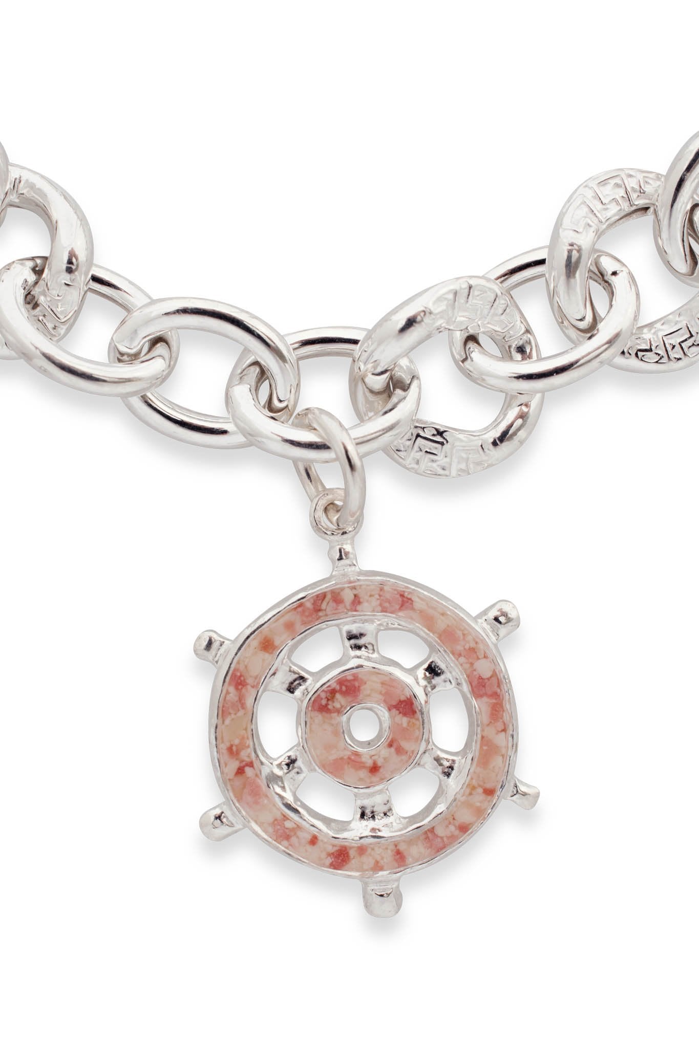 Nautical ~ Sea Venture (Ship's Wheel) Chunky Chain Bracelet - Alexandra Mosher Studio Jewellery Bermuda Fine