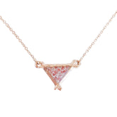 Splash ~ Triangle (Small) Inline Necklace in Gold - Alexandra Mosher Studio Jewellery Bermuda Fine