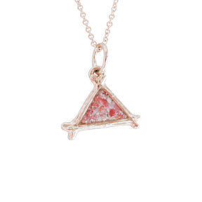 Splash ~ Triangle (Small) Pendant in Gold - Alexandra Mosher Studio Jewellery Bermuda Fine