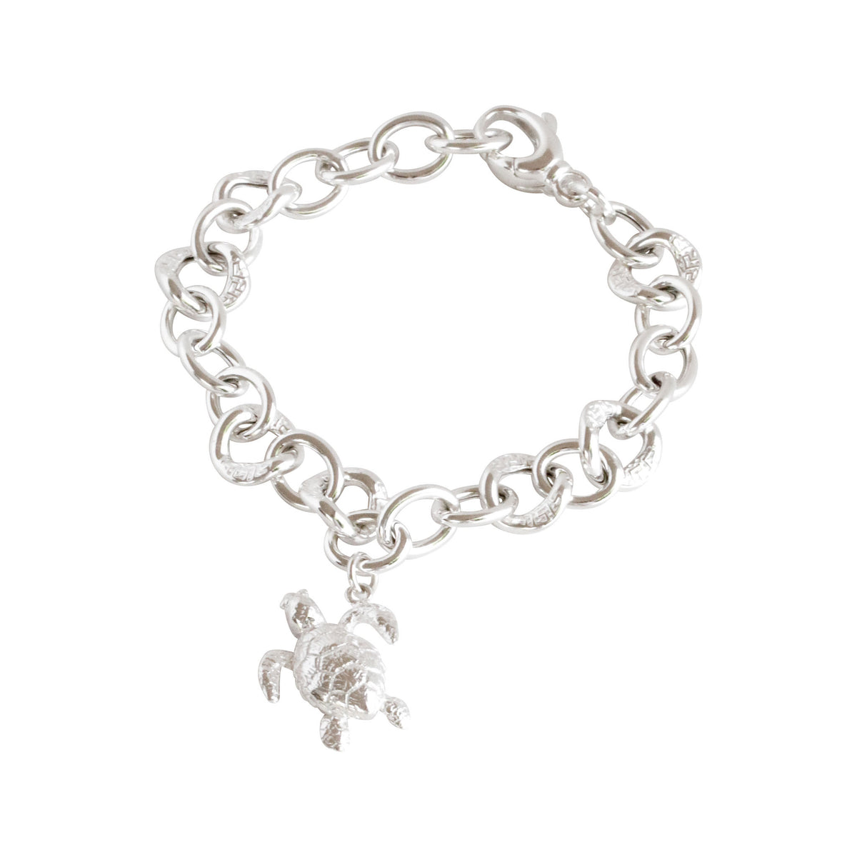 Friends ~ Turtle (Medium) Chunky Chain Bracelet - Alexandra Mosher Studio Jewellery Bermuda Fine