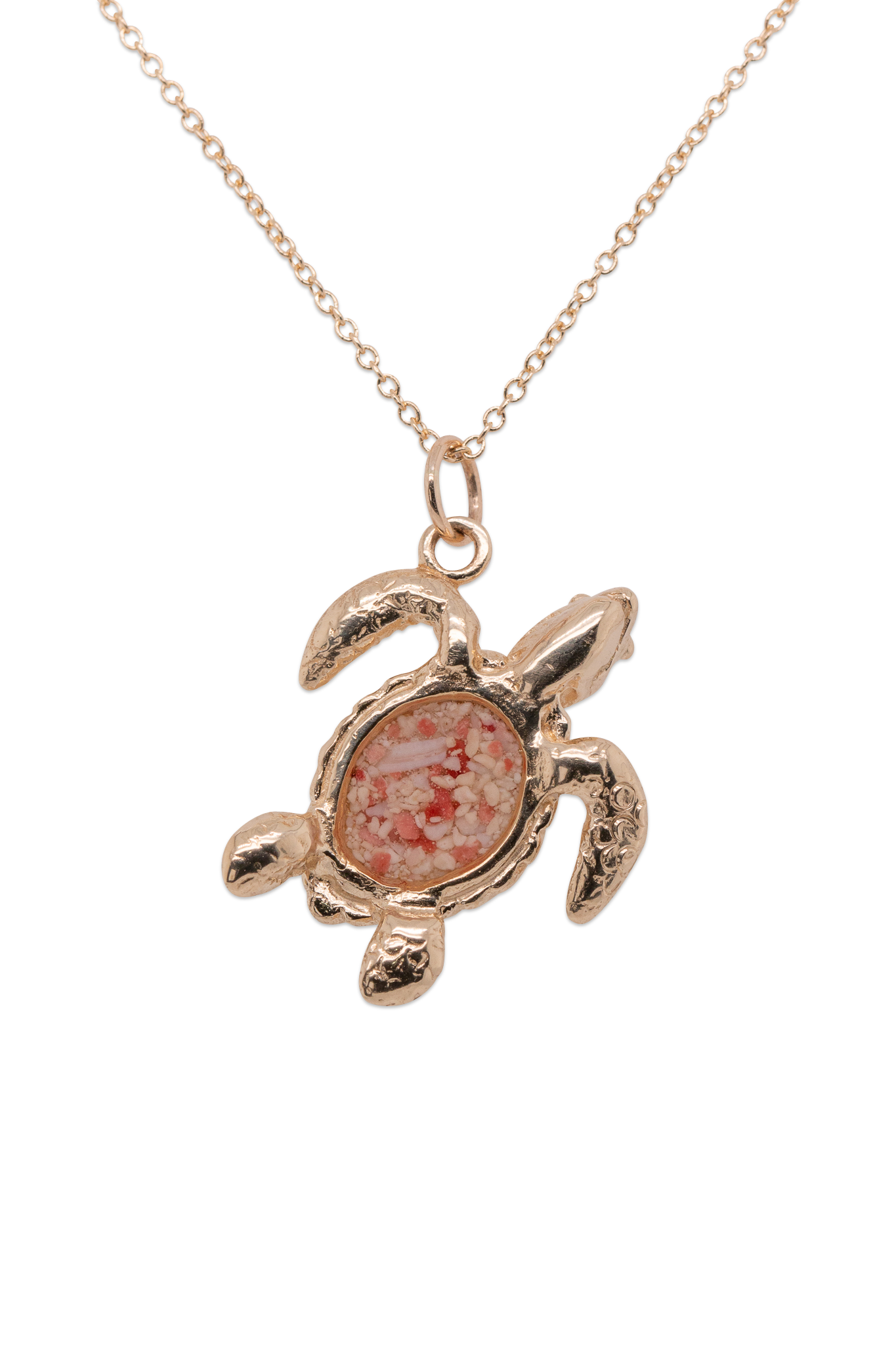 Friends ~ Turtle (Medium) Pendant in Gold - Alexandra Mosher Studio Jewellery Bermuda Fine