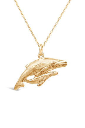 Icons ~ Humpback Whales Pendant in Gold