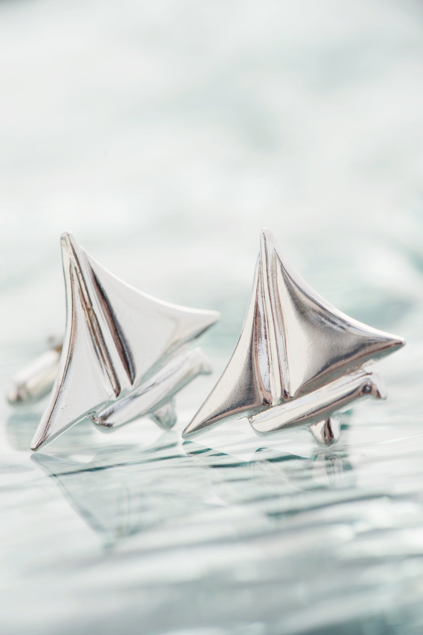 Men's Nautical ~ Dinghy Cufflinks - Alexandra Mosher Studio Jewellery Bermuda Fine