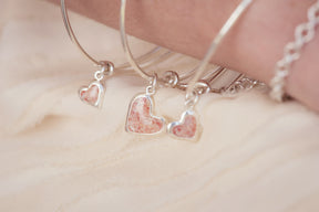 Splash ~ Heart (Small) Bangle - Alexandra Mosher Studio Jewellery Bermuda Fine