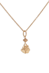Tide Pool ~ Textured Small Gem Gold Pendant w/ Diamond - Alexandra Mosher Studio Jewellery Bermuda Fine