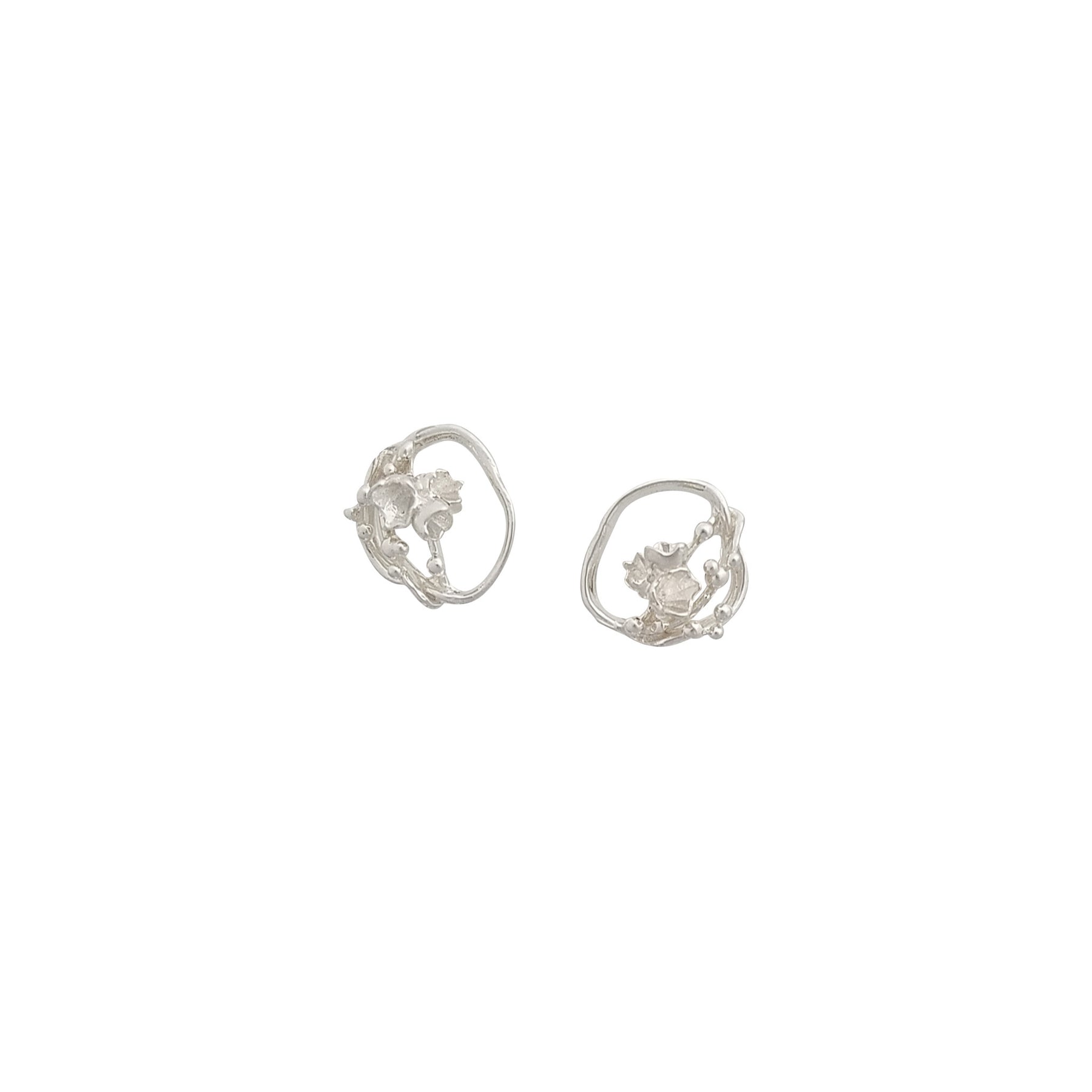 Under the Sea ~ Barnacle Wreath (Small) Stud Earrings - Alexandra Mosher Studio Jewellery Bermuda Fine